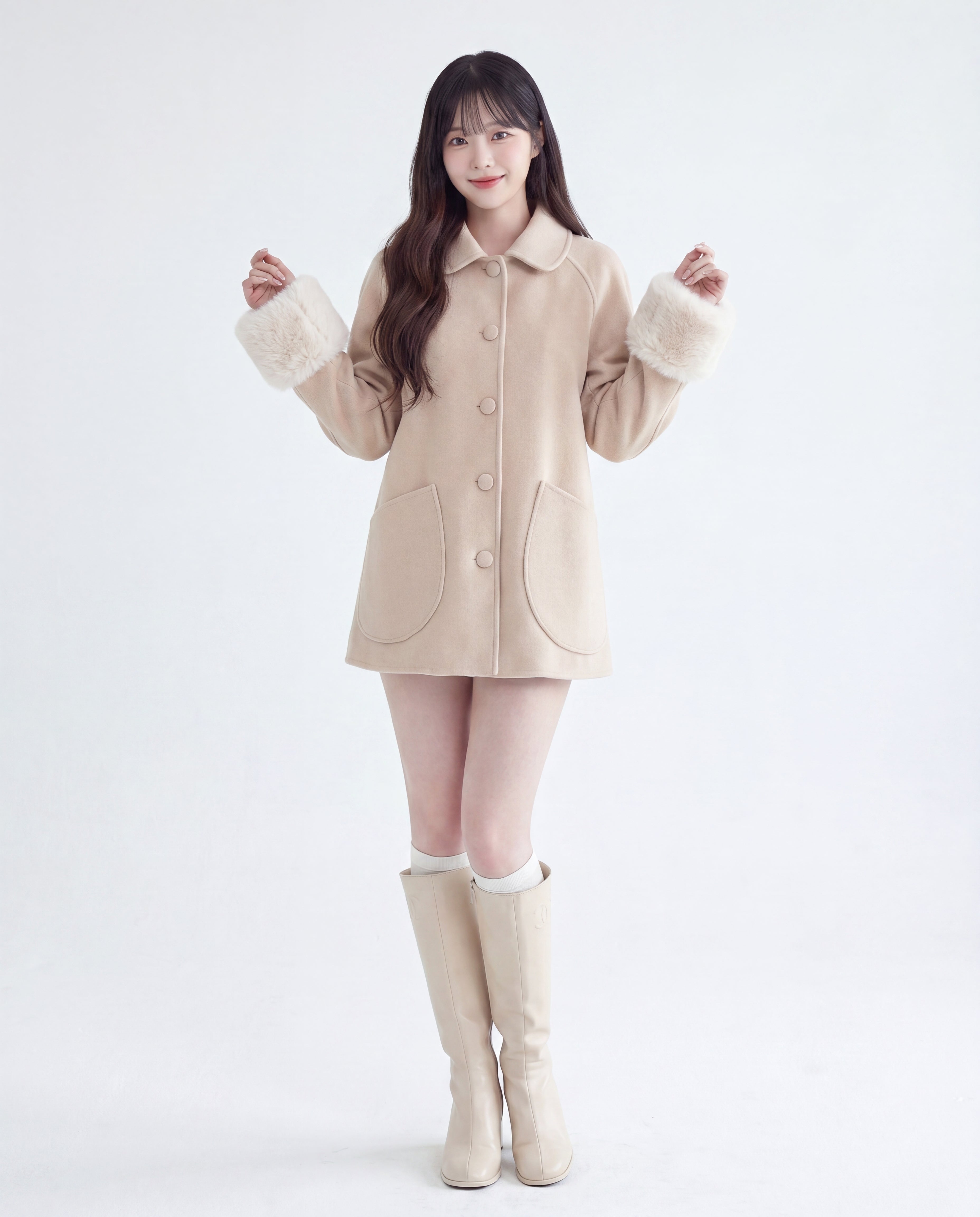 【新品】ラビットファー＆可愛い裏地♡mille fille closet コート ミルキー・ラビットファーウールコート – Maison Chérie / メゾン