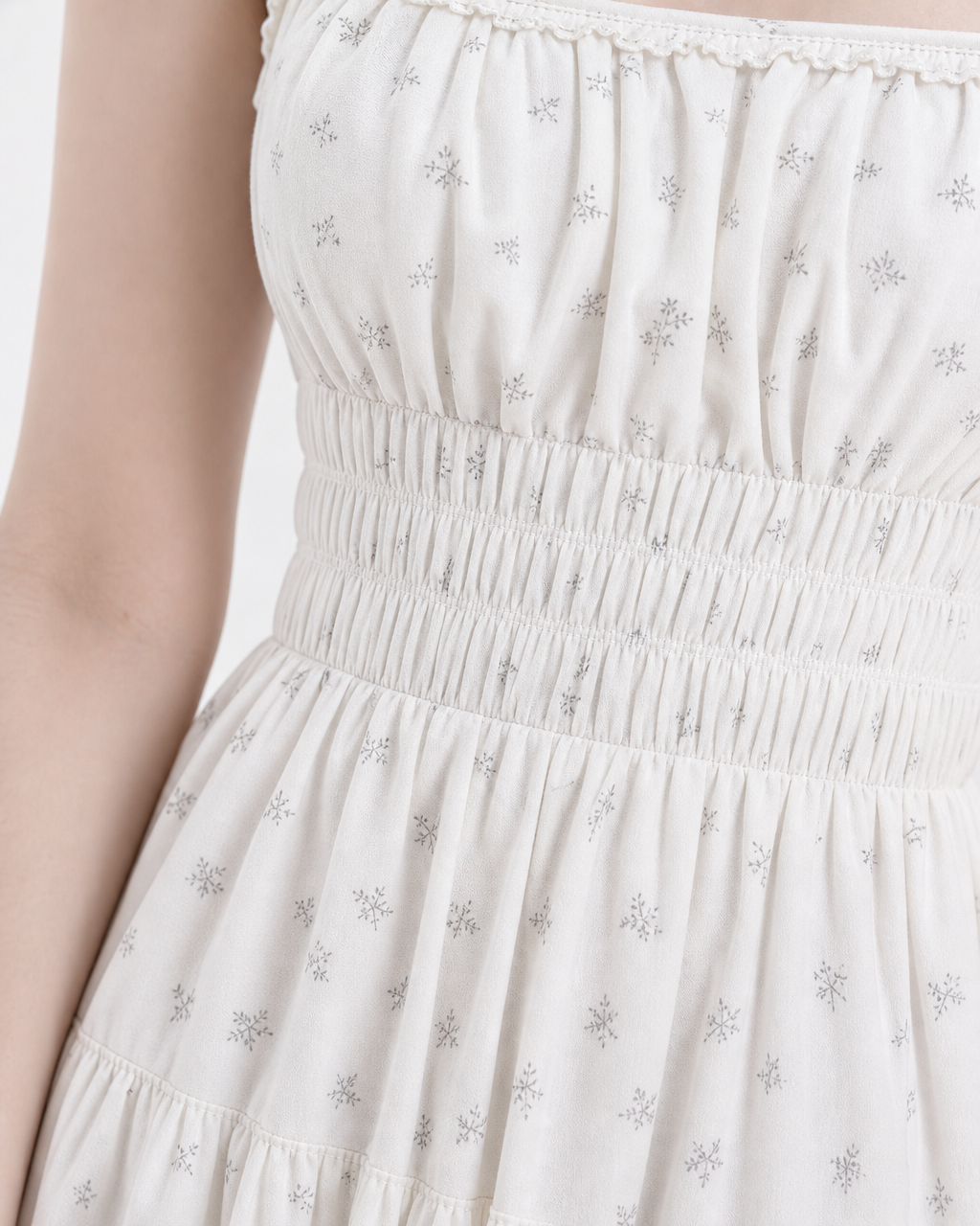 エレガント・フローラルコットンワンピ