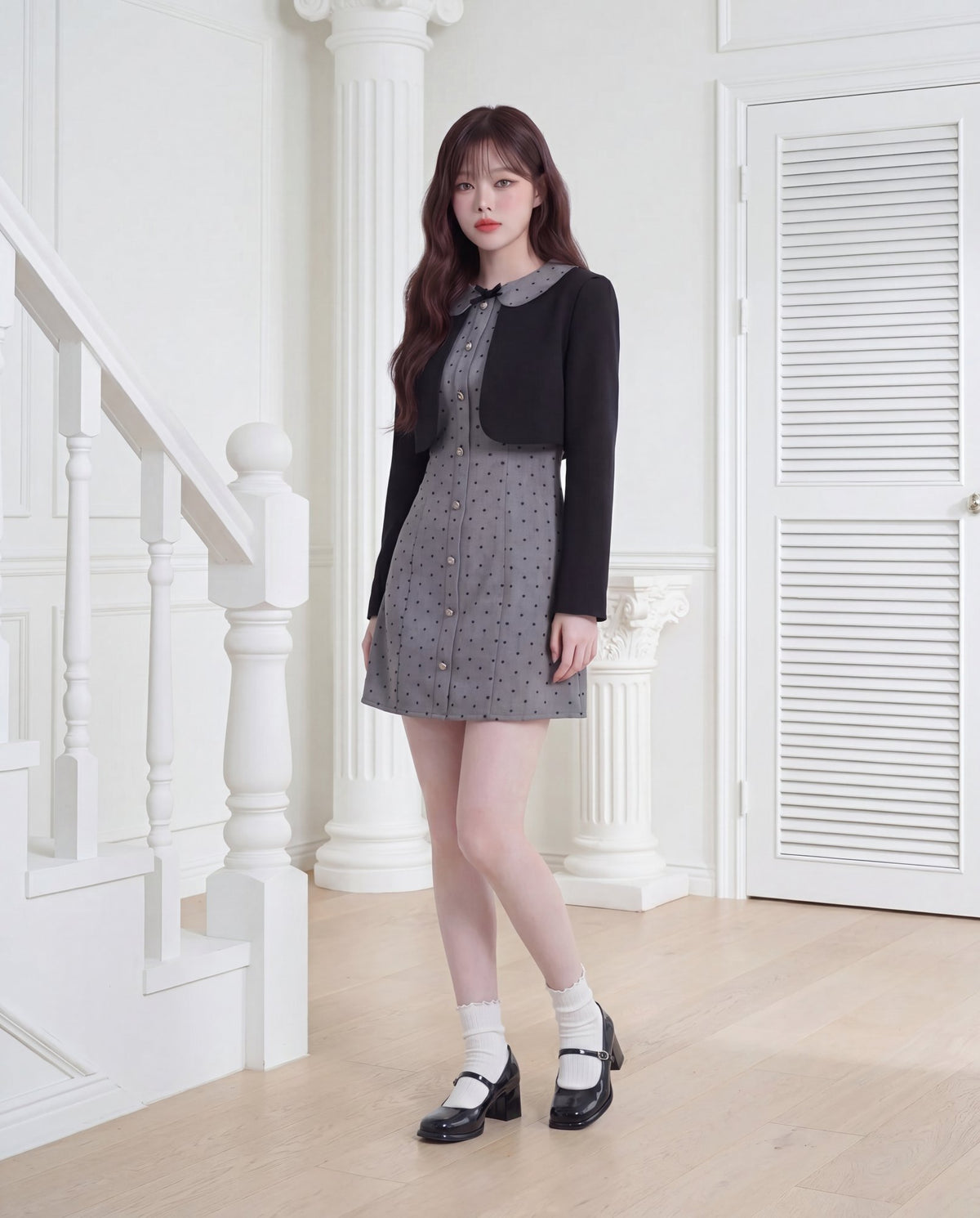 ボレロレイヤード・ハートドレス