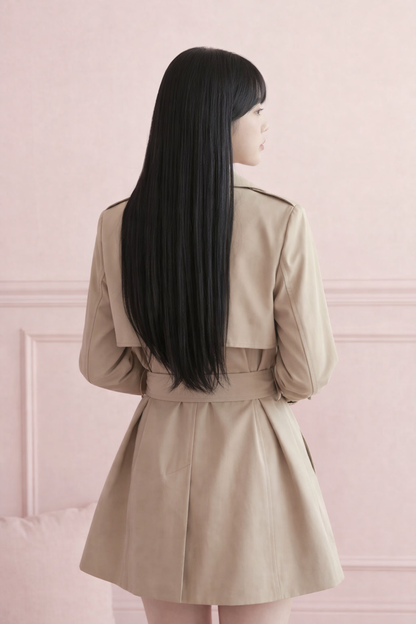 ウエストマーク・ショートトレンチコート