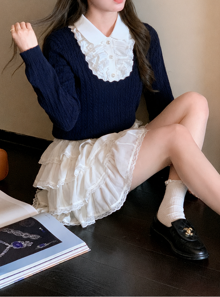 リュクス・ドール・ブラウス風ニット