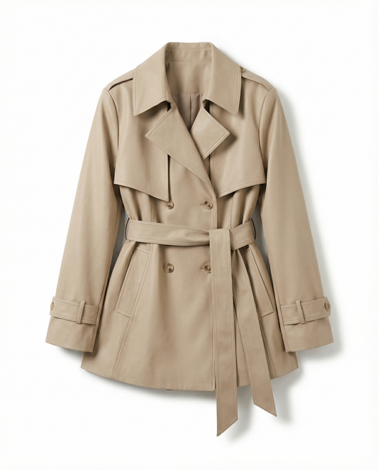 ウエストマーク・ショートトレンチコート