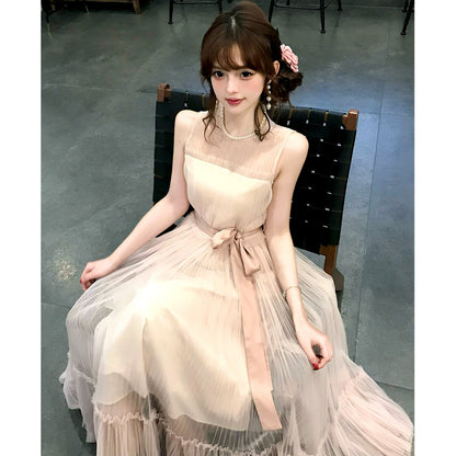 エレガントチュール・プリーツドレス