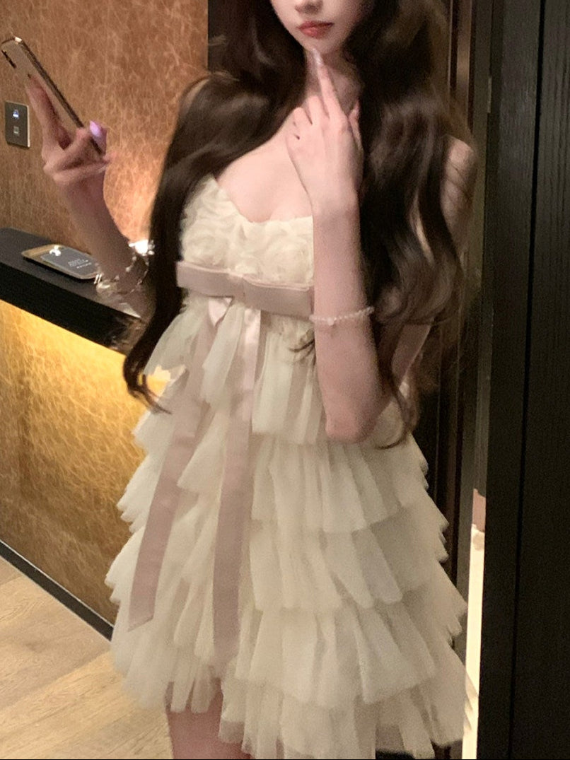 ローズダンス・チュールミニドレス