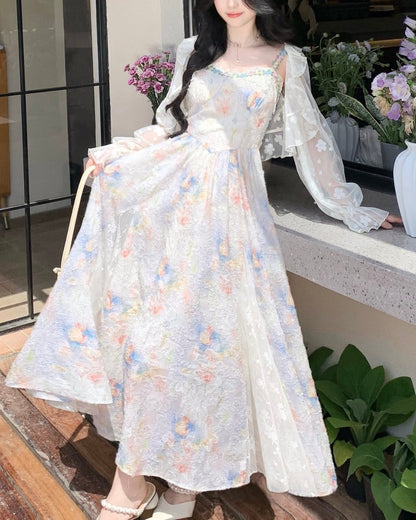 サンセットフローラ・キャミソールロングドレス