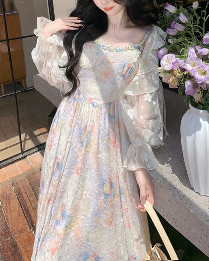 サンセットフローラ・キャミソールロングドレス
