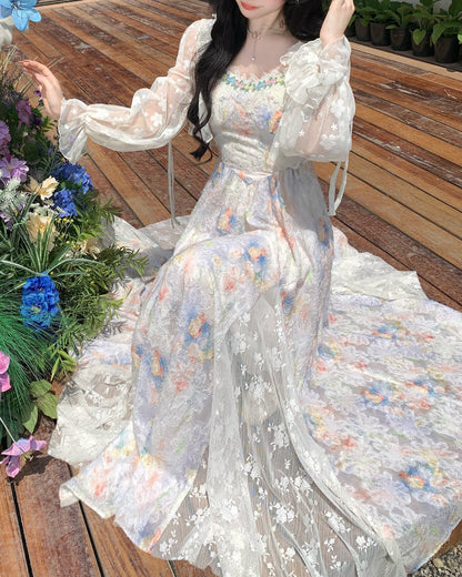 サンセットフローラ・キャミソールロングドレス