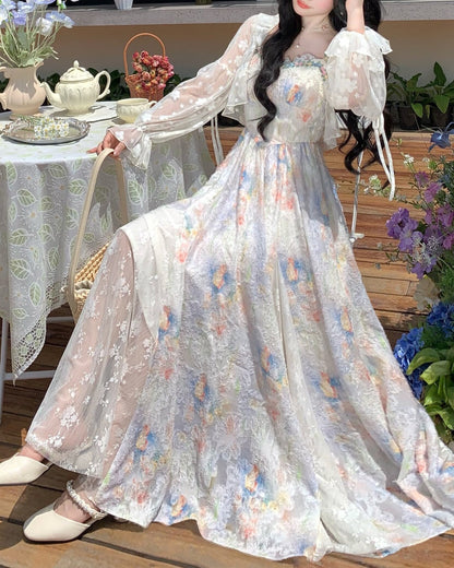 サンセットフローラ・キャミソールロングドレス