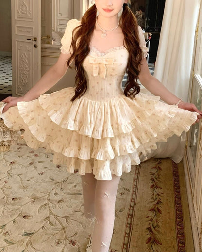 アフタヌーンティー・フローラルティアードドレス