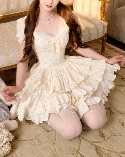 アフタヌーンティー・フローラルティアードドレス
