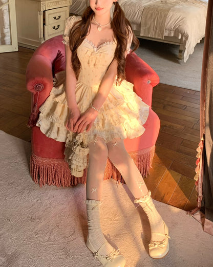 アフタヌーンティー・フローラルティアードドレス