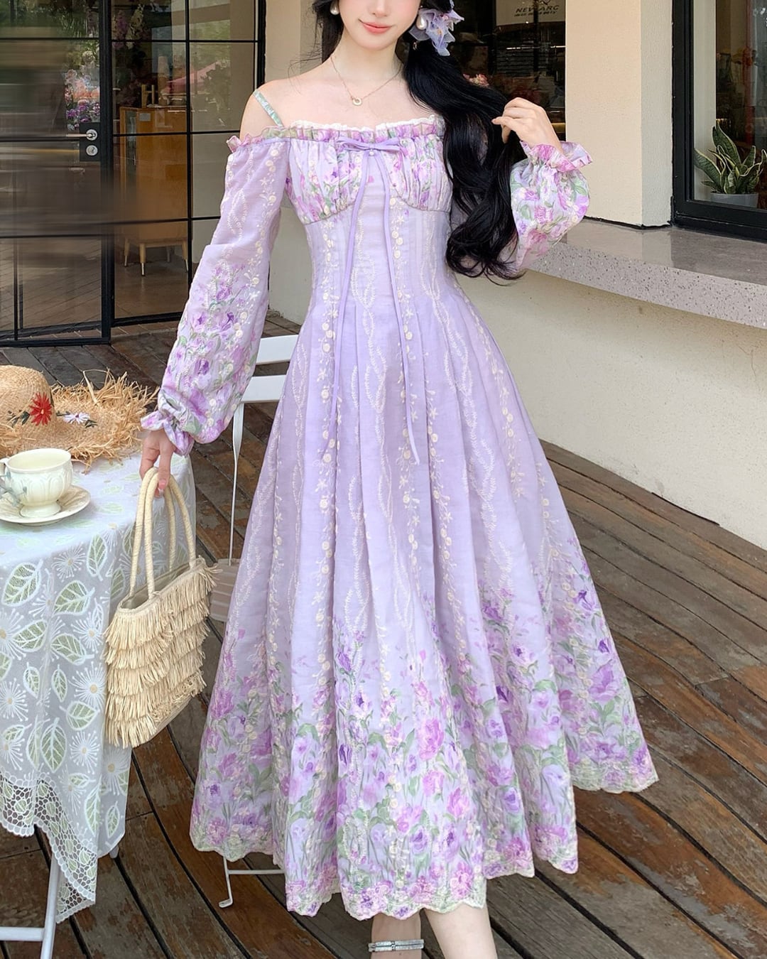 紫藤ロマンティック・フラワードレス